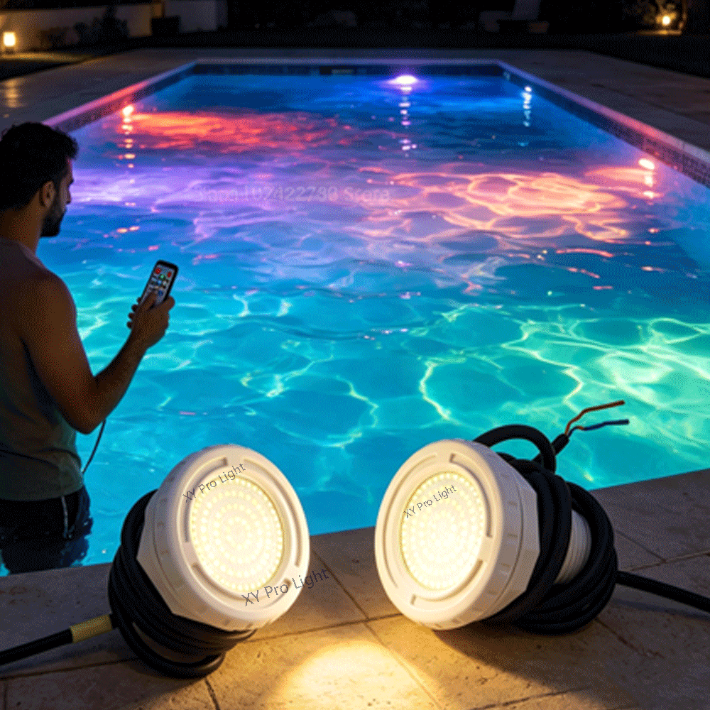 Xy Spa & Wellness George Town Photos - 15W プラスチックフィルムプール照明 IP68 12V 水中 LED