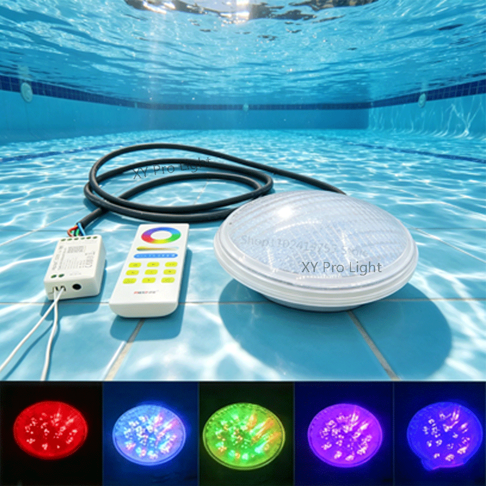 Xy Spa & Wellness George Town Photos - 45W RGB水中ライト 36W 54W噴水池ランプ IP68防水ウィック埋め込みスポットライト 24W