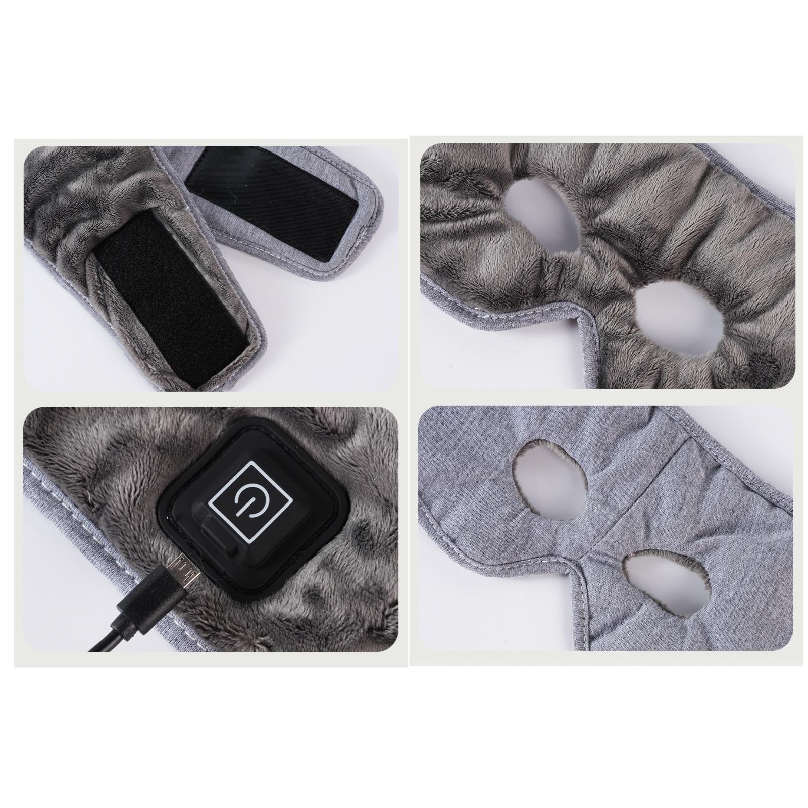 Eye Mask Heated - USB綿製加熱式睡眠マスク、温度調節可能、通気性のある睡眠カバー、目をリラックスさせ、夜間の旅行に最適