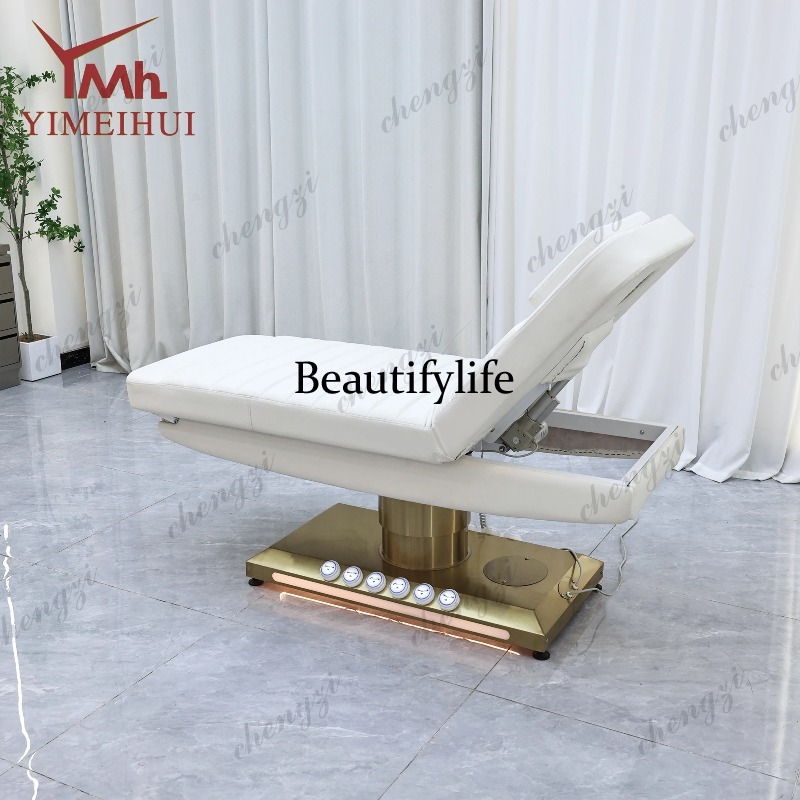 Spa Wellness Beauty - TTT調整可能な電動3モーター美容まつげフェイシャルテーブルマッサージベッド（エステティシャン、スパ、ウェルネスセラピー、サロン、美容用）