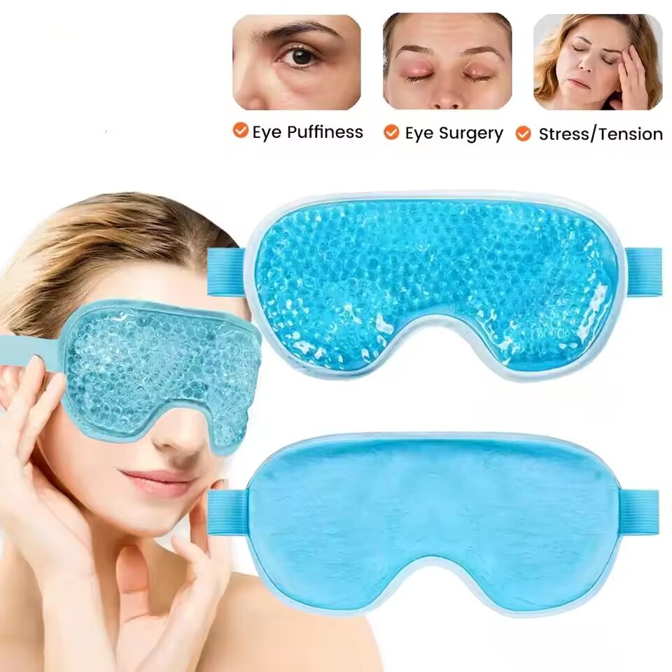 Eye Mask Heated - 1pc アイマスク、温冷湿布美容アイマスク、心地よいリラックス美容ジェルアイマスク、スリーピングマスク