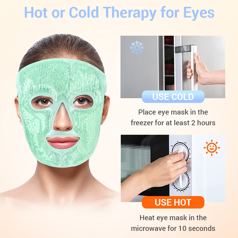 アイスマスク コールドフェイスアイマスク アイスパック 顔の - Eye Mask Heated のレビューと価格