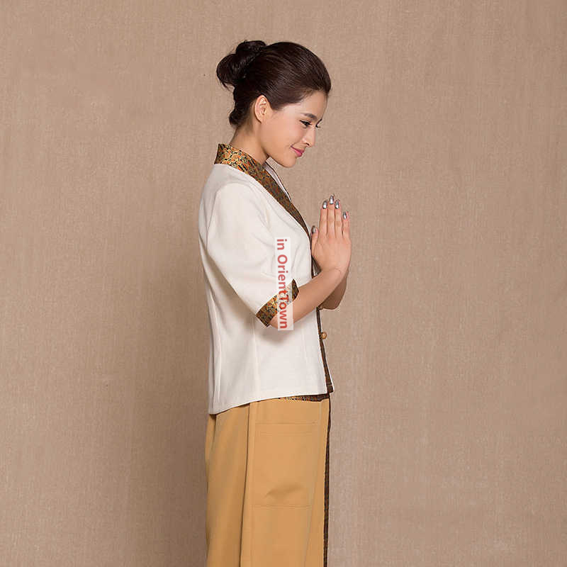 タイスタイルスパマッサージトップ+パンツスーツ美容院美容師作 - Spa Wellness Thai のレビューと価格
