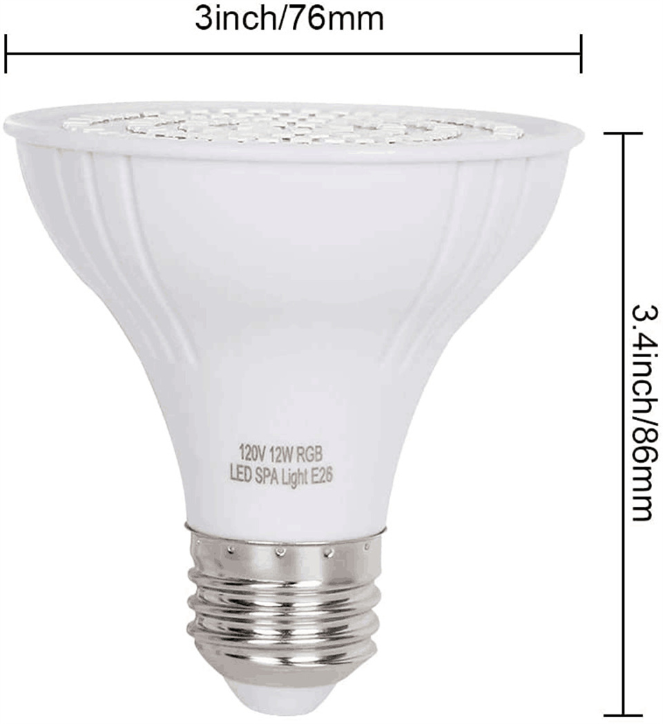 RGB LEDプールライト E27 E26電球 IP68 P - Xy Spa & Wellness George Town Photos のレビューと価格