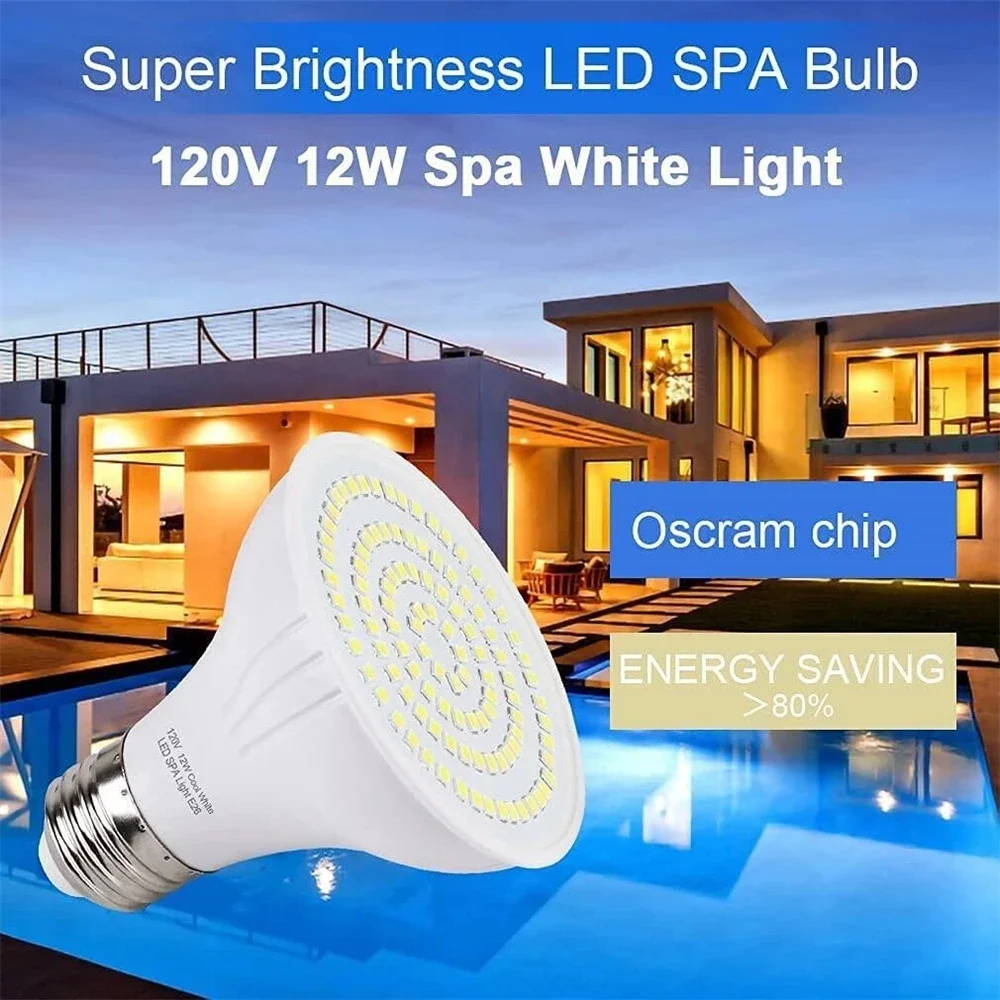 12W SPAランプ LEDスイミングプールライト E27  - Xy Spa & Wellness George Town Photos のレビューと価格