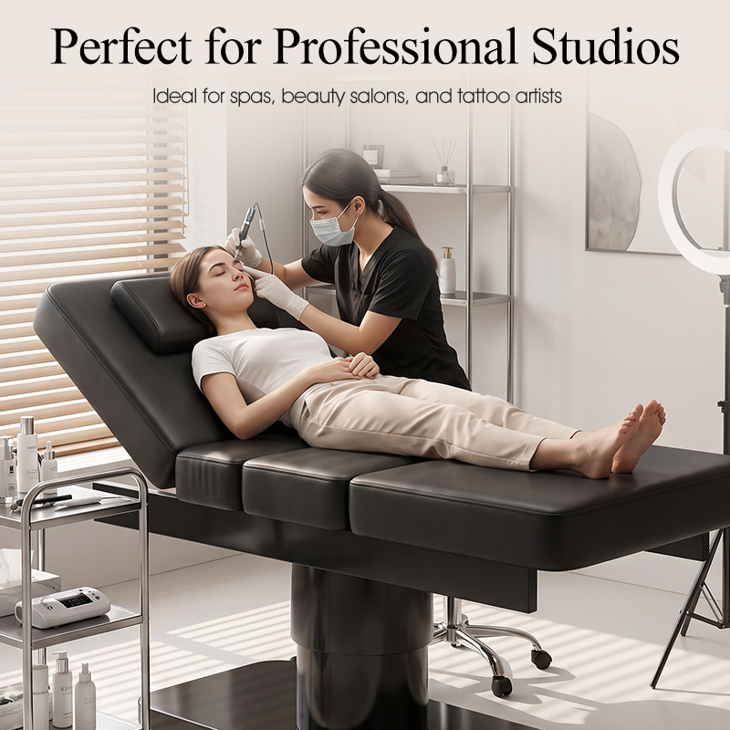 黒色のミニマリスト3モータースパマッサージベッド、美容サロン - Spa Wellness Beauty のレビューと価格