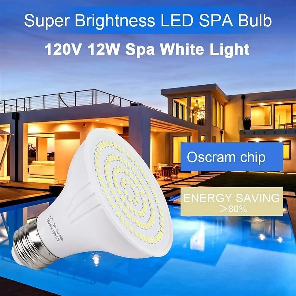 LED スイミングプールライト E27 E26 電球 IP6 - Xy Spa & Wellness George Town Photos のレビューと価格